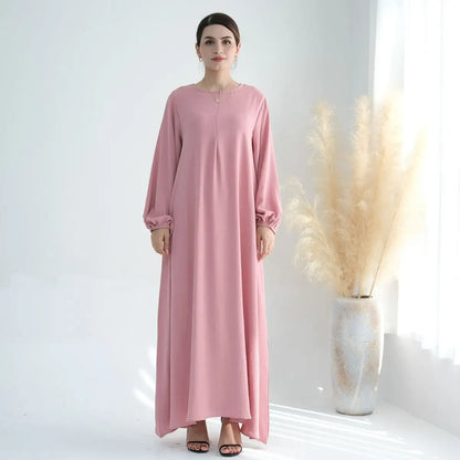 Muslim Women Cuff Sleeve Abaya Dress