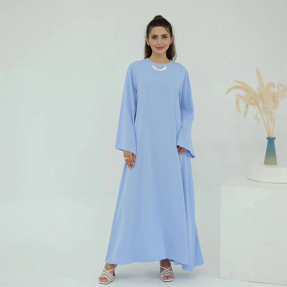 13 Color Options Nida Plain Abaya Dress #251046