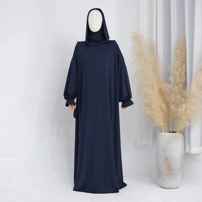 Halal Prayer Dress Hooded Jilbab Abaya #25958