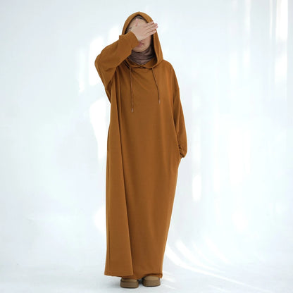 Hooded Abaya Hoodie Dress #24921