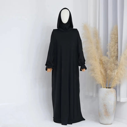 Halal Prayer Dress Hooded Jilbab Abaya #25958