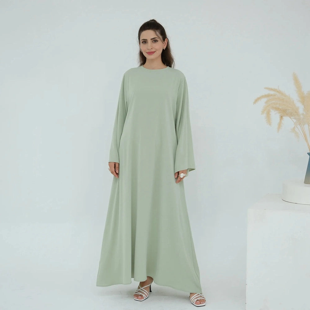 13 Color Options Nida Plain Abaya Dress #251046