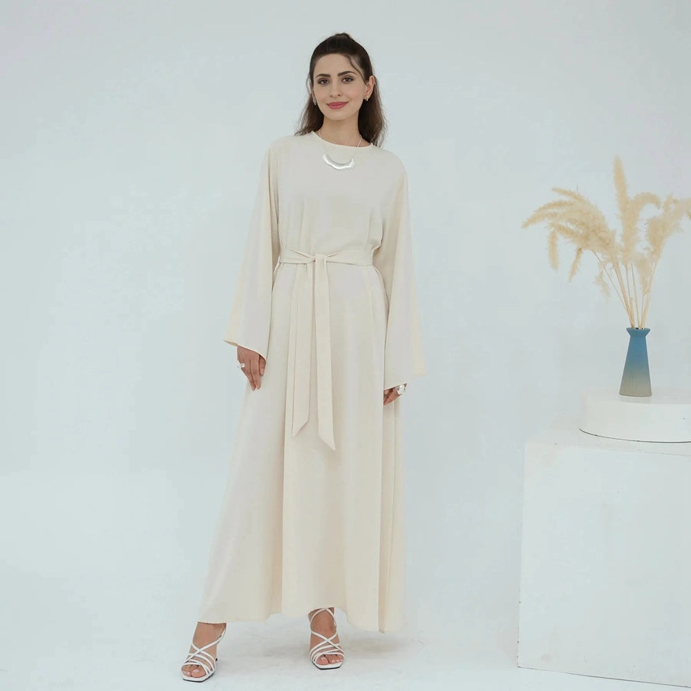 13 Color Options Nida Plain Abaya Dress #251046
