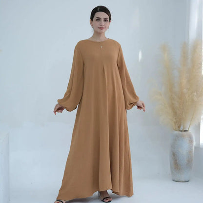 Muslim Women Cuff Sleeve Abaya Dress