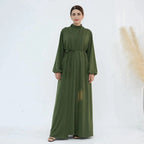 2 Pieces Set Abaya Dress For Muslim Women Modest Fashion