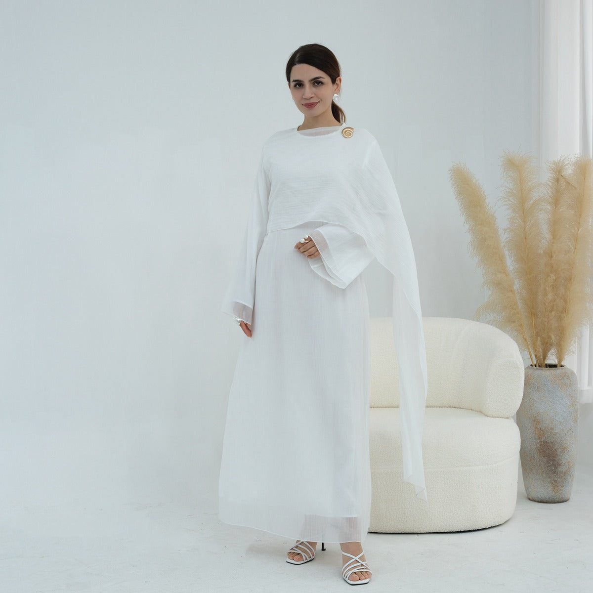 Double Layer Abaya Dress #251088
