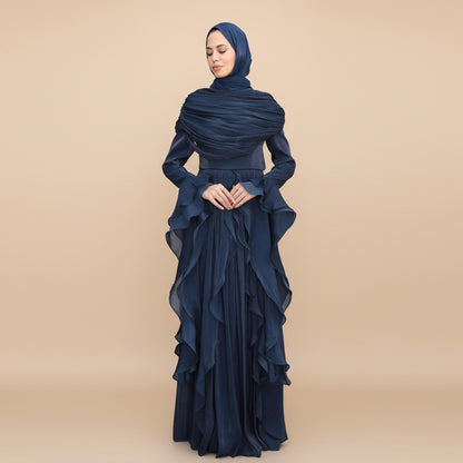 Muslim Women Abaya Dress With Cape #261169