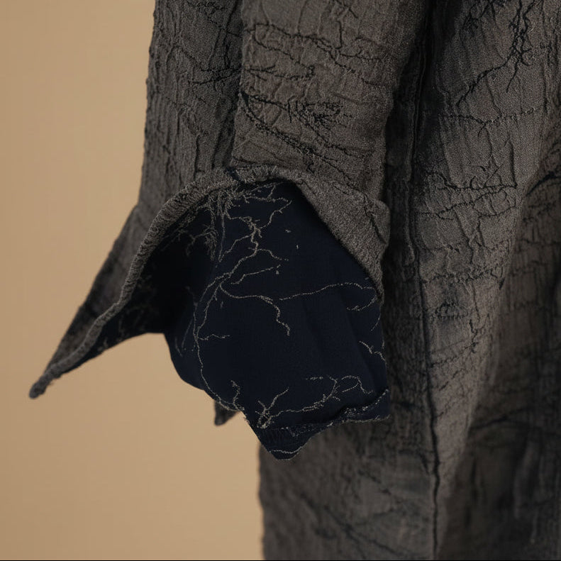 Muslim Women Double-sided Luxury Jacquard Abaya Dress #261130