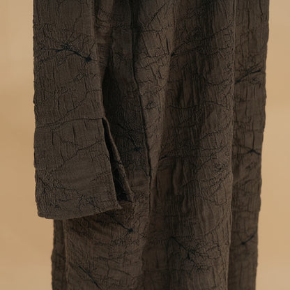 Muslim Women Double-sided Luxury Jacquard Abaya Dress #261130