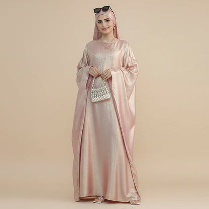 Bronzing Gleam Butterfly Batwing Farasha Abaya Dress #26778