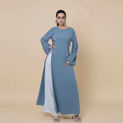 Side Slit Abaya Dress For Women - Modest Abaya - Nida - #261102