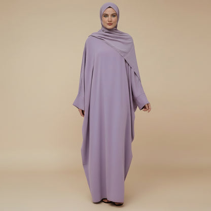 Muslim Women Nida Batwing Sleeve Farasha Abaya Dress #26468