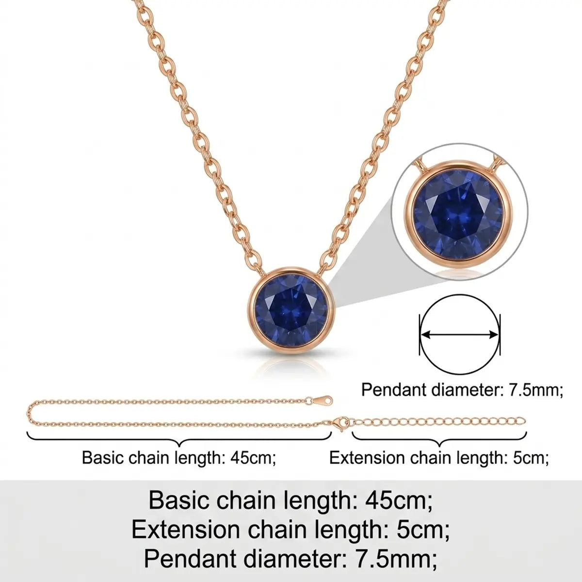 Birthstone Necklace- Gold/Silver/Rose Gold - Gift For Mom/Grandmother/Girlfriend - #15