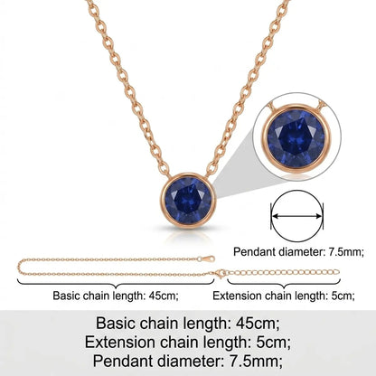 Birthstone Necklace- Gold/Silver/Rose Gold - Gift For Mom/Grandmother/Girlfriend - #15