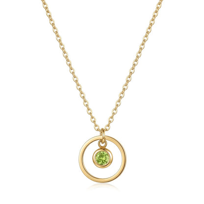 Birthstone Necklace- Gold/Silver/Rose Gold - Gift For Mom/Grandmother/Girlfriend - #16