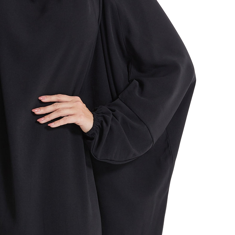 Muslim Women Farasha Batwing Sleeve Overhead Robe Jilbab Abaya Prayer Dress