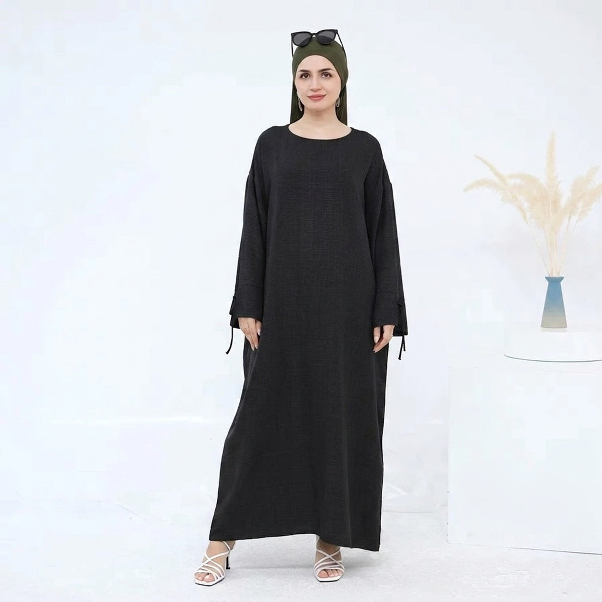Wrinkle Abaya Dress Daily Wear #24946