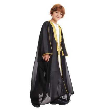 Tassel Embroidery Islamic Muslim Arab Boy Bisht Abaya Sheikh Thobe