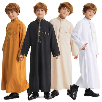 Middle East Arab Muslim Boy Thobe Thawb With Pocket