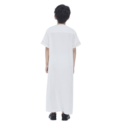 Middle East Arab Child Boy Short Sleeve Thobe Thawb #26T890