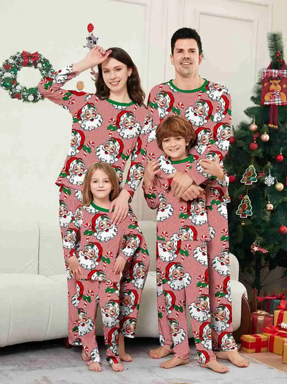 Santa Claus Christmas Matching Family Pajamas Pjs Set