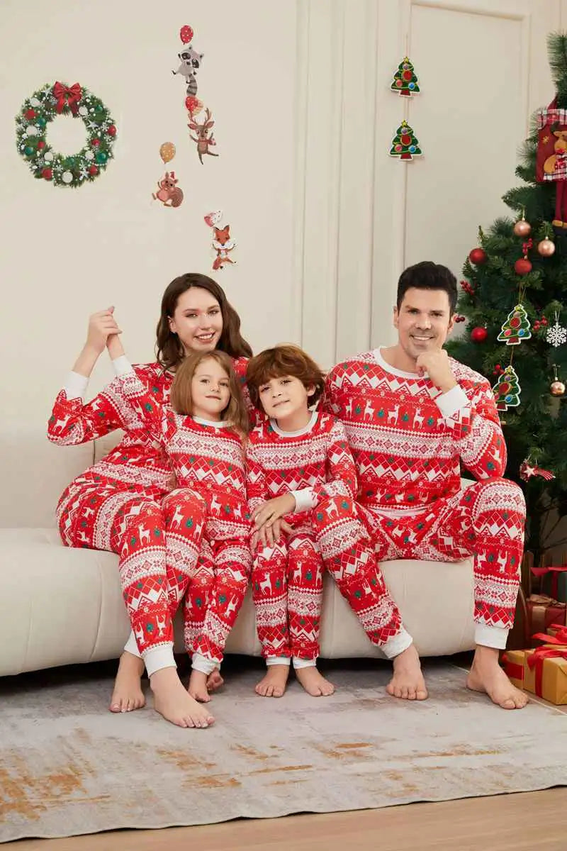 Christmas Matching Family Pajamas Pjs Set #241105