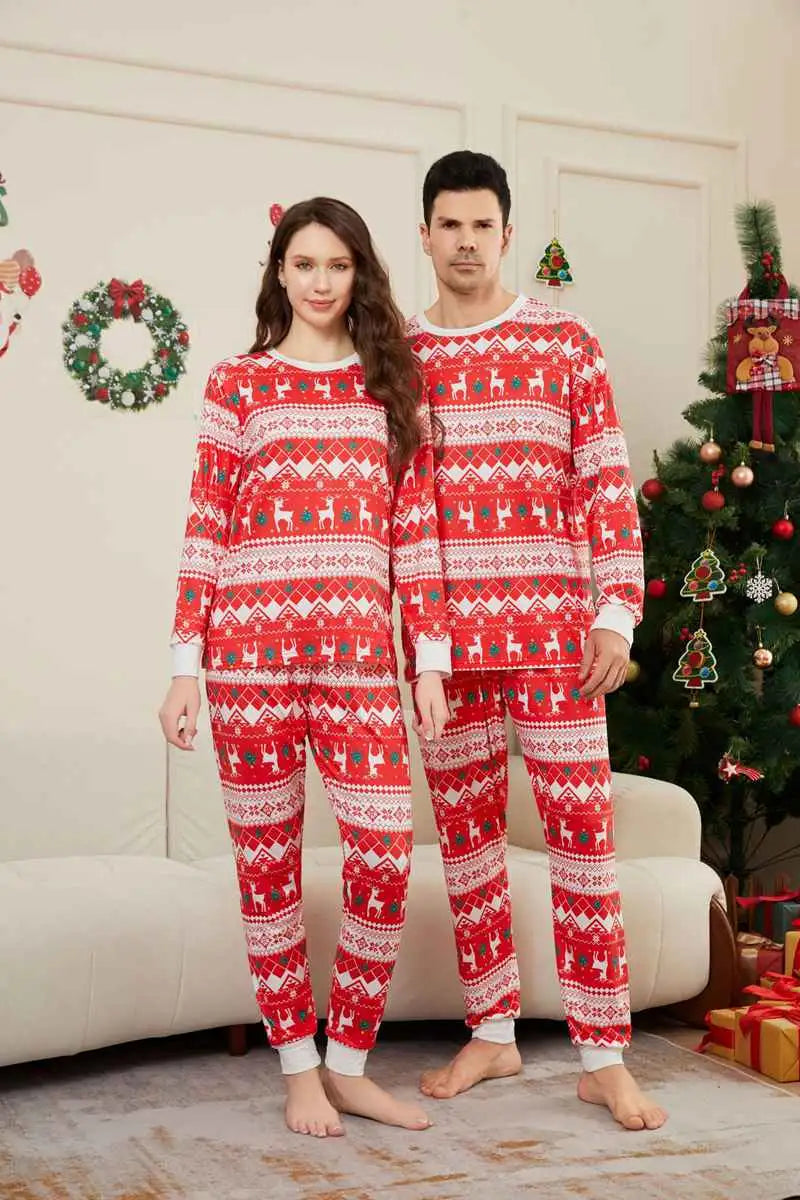 Christmas Matching Family Pajamas Pjs Set #241105