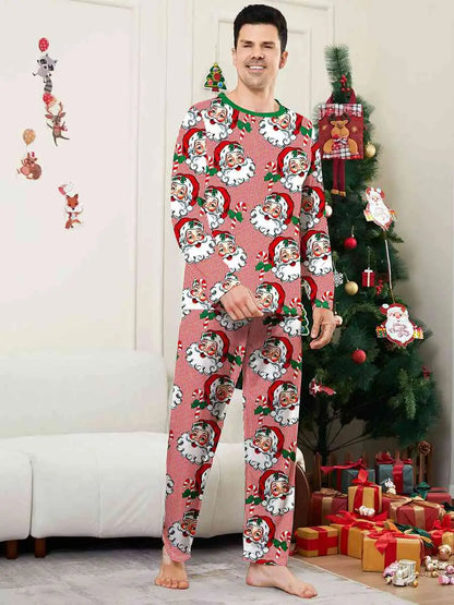 Santa Claus Christmas Matching Family Pajamas Pjs Set