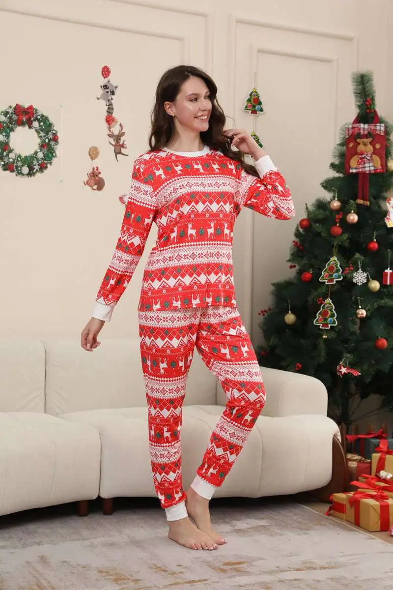 Christmas Matching Family Pajamas Pjs Set #241105