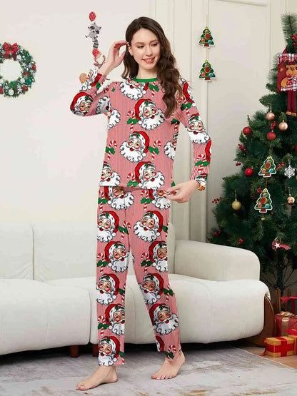 Santa Claus Christmas Matching Family Pajamas Pjs Set