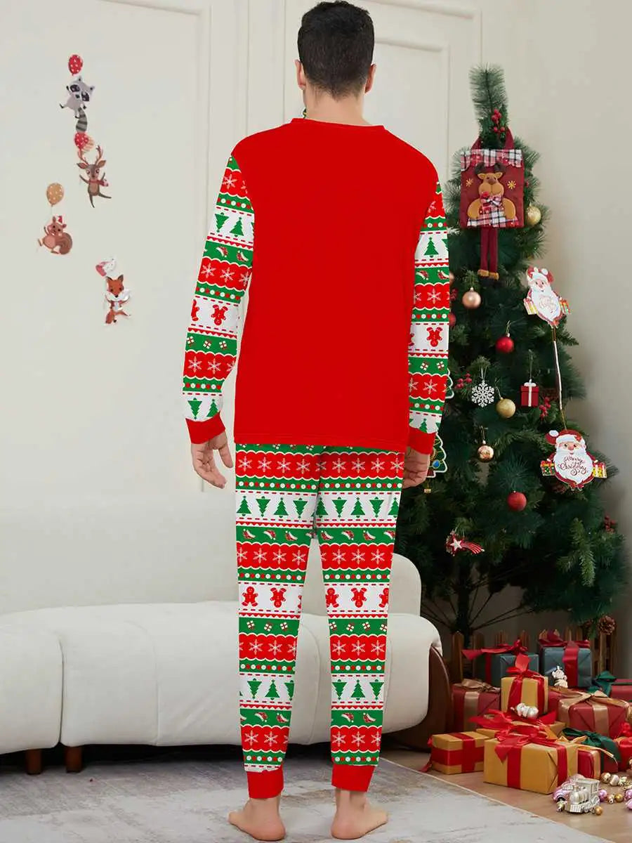 Antler Christmas Matching Family Pajamas Pjs Set