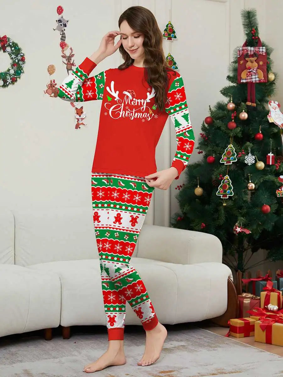 Christmas Matching Family Pajamas Pjs Set #242330