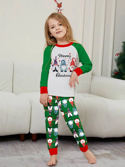 Christmas Matching Family Pajamas Santa Claus Printed Pjs Set