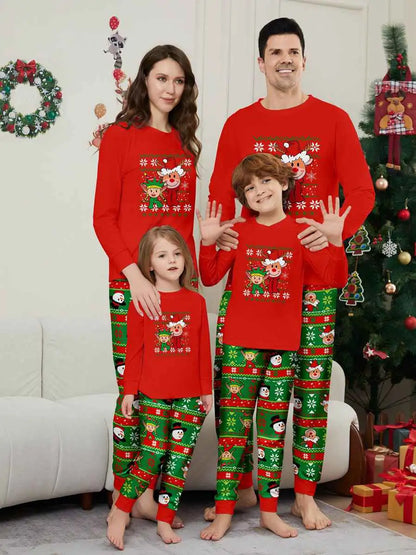 Christmas Matching Family Pajamas Pjs Set #24585