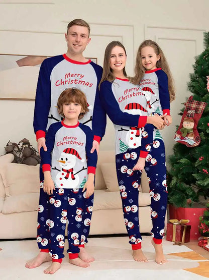 Snowman Pjs Family Matching Christmas Pajamas Sets