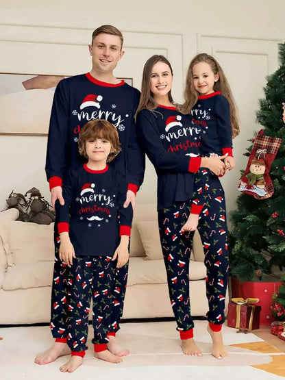 Printed Christmas Pajamas Sets Family Matching Pjs