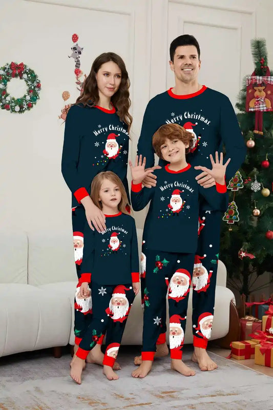 Santa Claus Christmas Matching Family Pajamas Pjs Set Sleepwear #241128