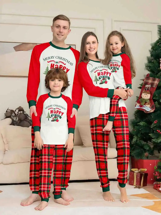 Christmas Tree Printed Family Matching Christmas Pajamas Sets