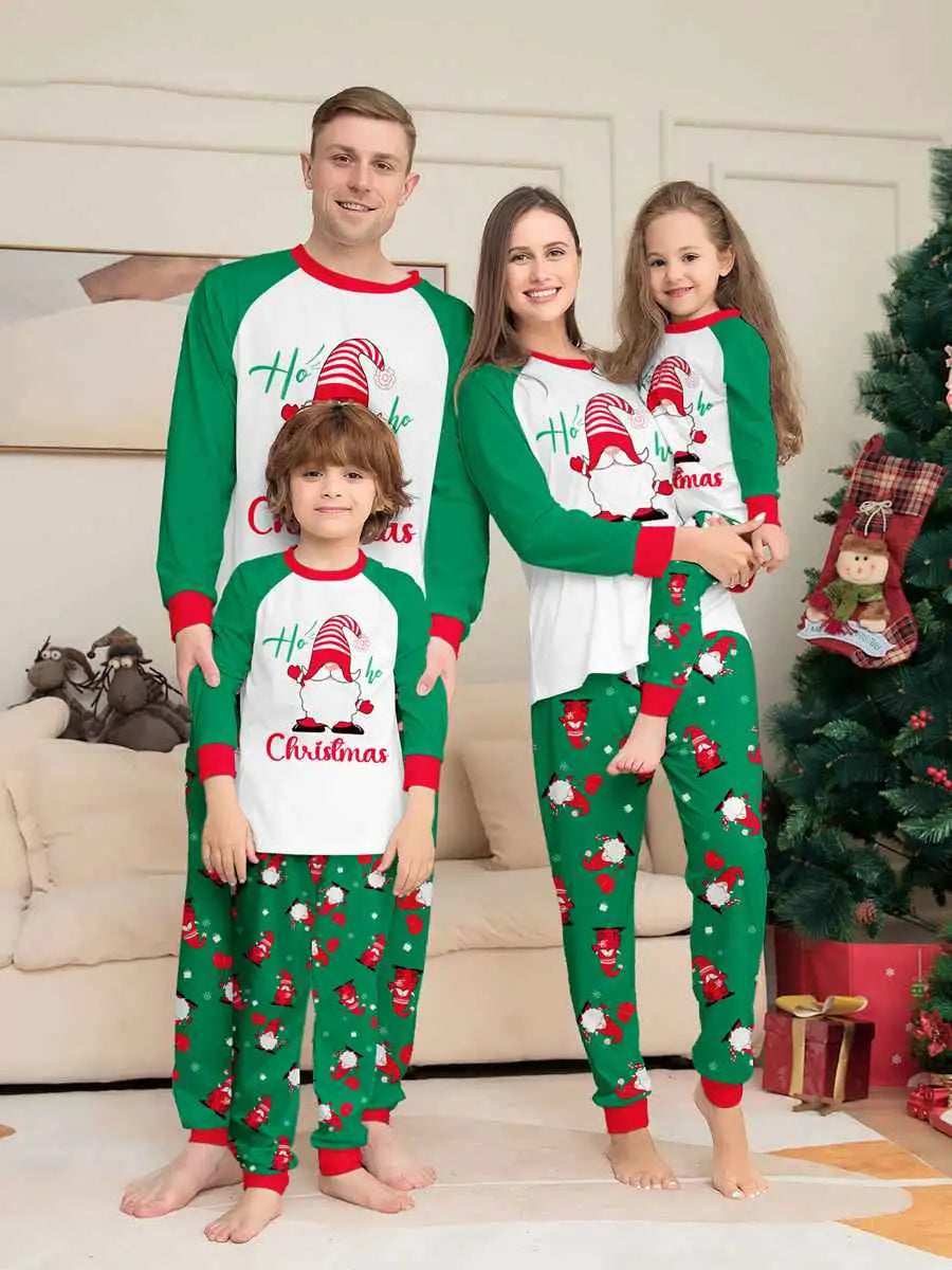 Santa Claus Christmas Pajamas Sets Family Matching Pjs