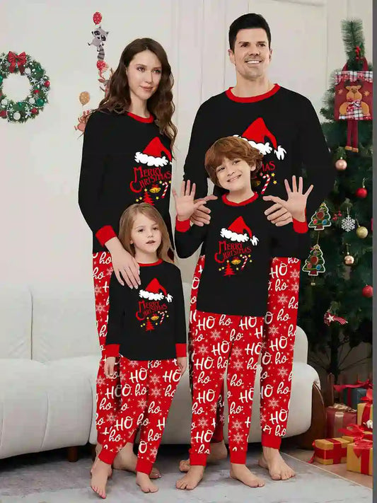 Holiday Christmas Matching Family Pajamas Pjs Set Sleepwear #241138