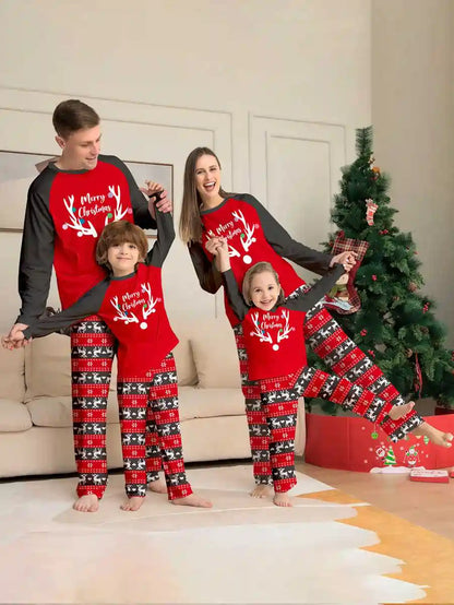 Christmas Matching Family Pajamas Pjs Set Sleepwear #24096