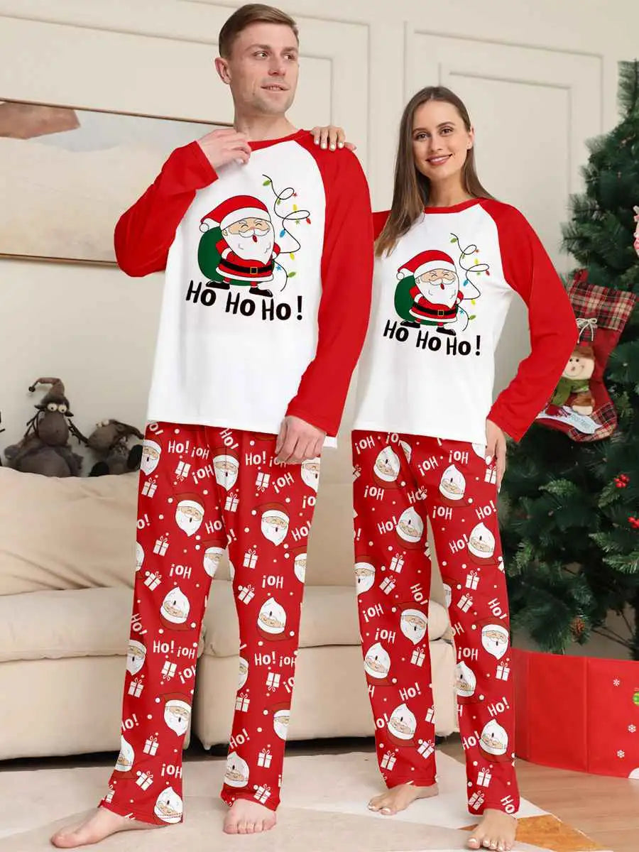 Santa Claus Pjs Family Matching Christmas Pajamas Sets