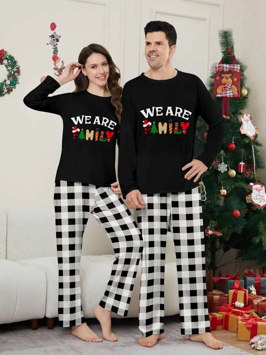 Christmas Matching Family Pajamas Pjs Set #24562