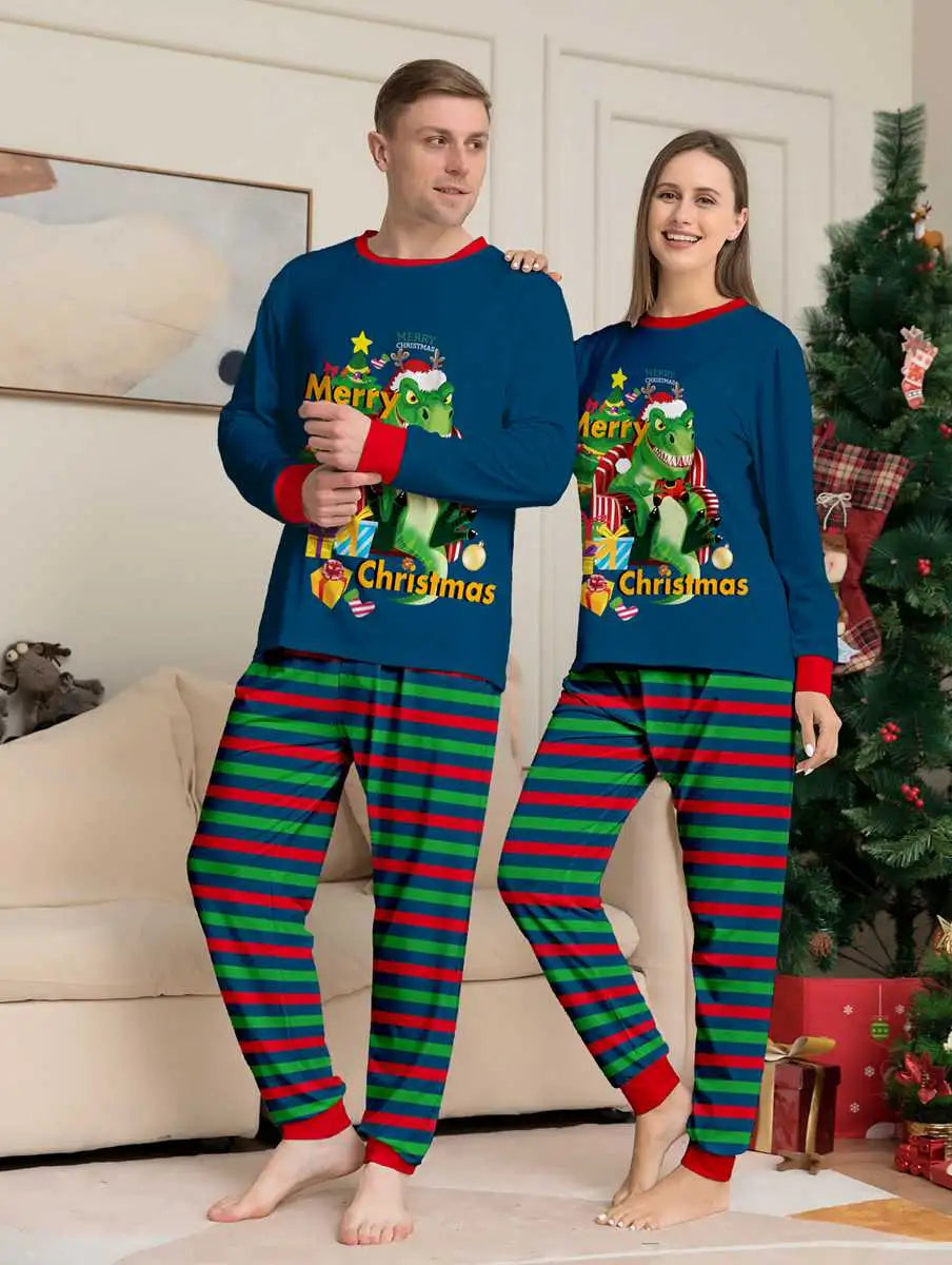 Matching family dinosaur christmas pajamas sale