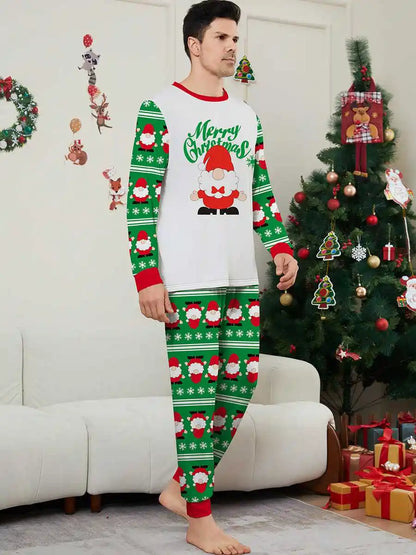 Holiday Santa Claus Christmas Matching Family Pajamas Snowman Pjs Set Sleepwear #242306