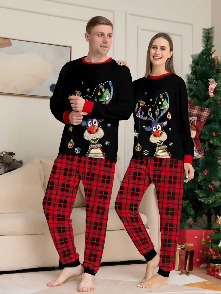 Elk Pjs Matching Family Christmas Pajamas Christmas Pjs Set