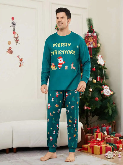 Family Christmas Pajamas Sets Printed Matching Christmas Pjs Suit