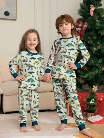 Dinosaur Pjs Matching Family Christmas Pajamas