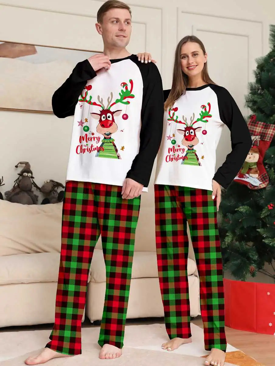 Cute Christmas Pjs Set Matching Family Christmas Pajamas