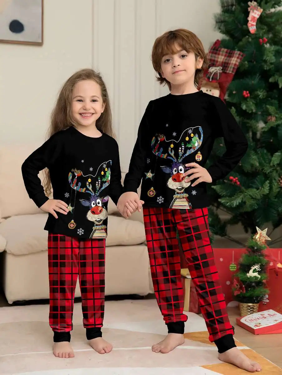 Elk Pjs Matching Family Christmas Pajamas Christmas Pjs Set